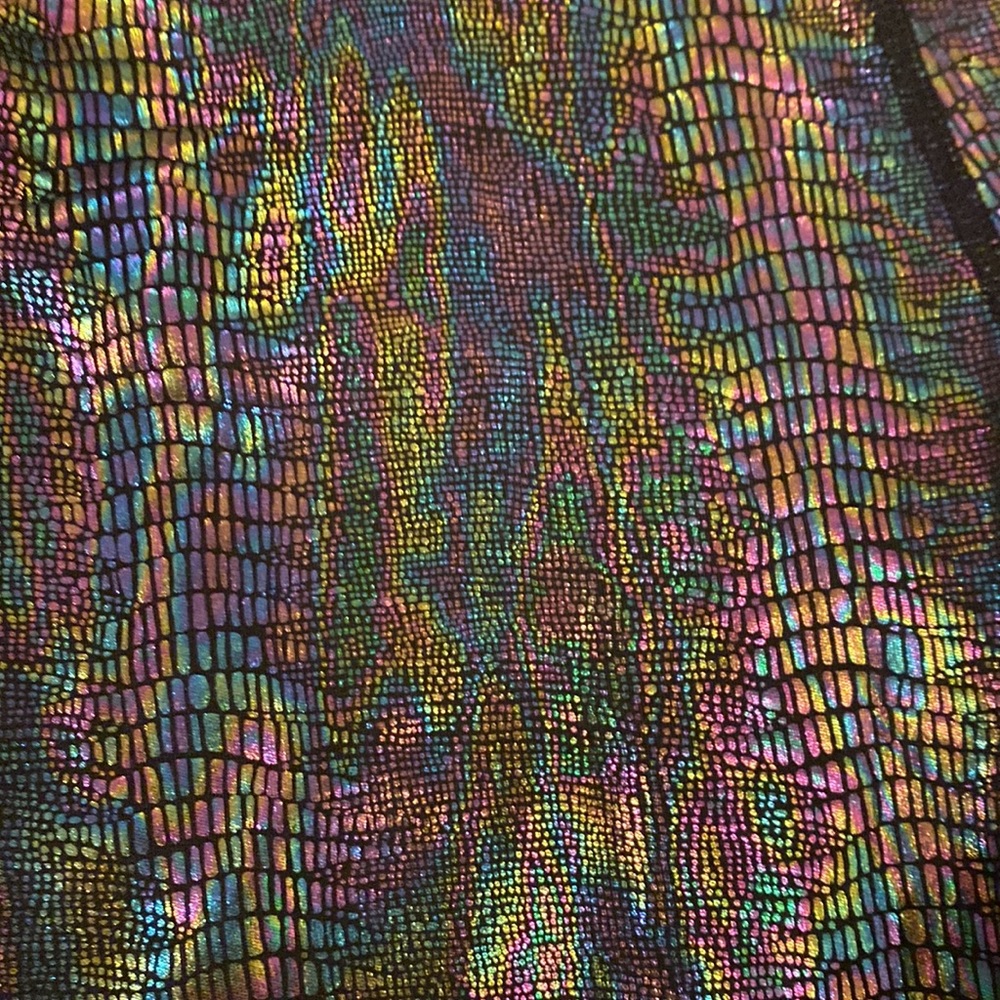 High Waist Holographic Iridescent Leggings S NWT - Picture 2 of 4